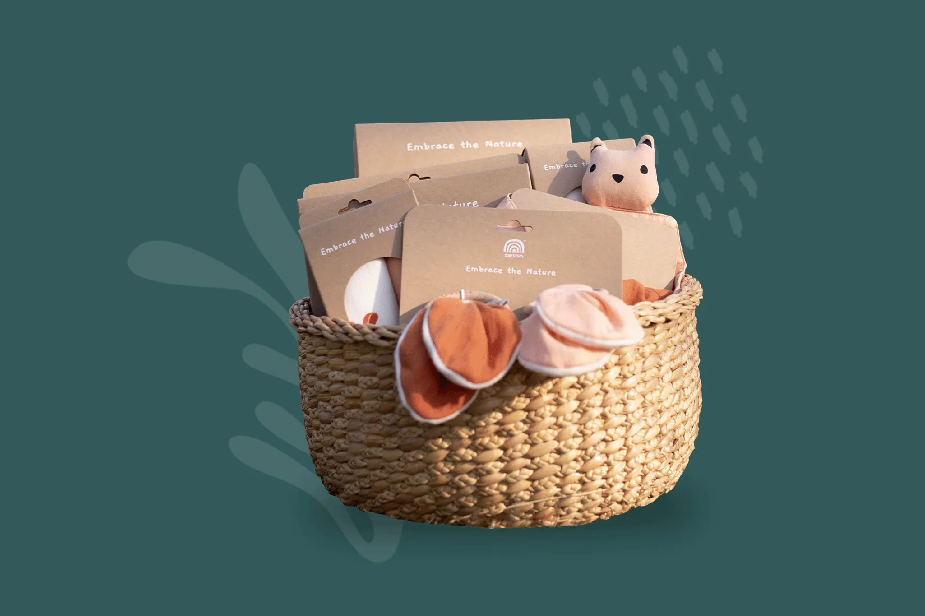 Water hyacinth gift basket